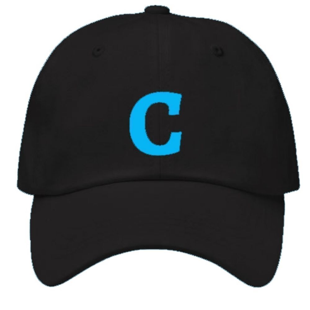 Introducing the ExyFunShop Black Hat with the Letter "C" Embroidered! Add a touc